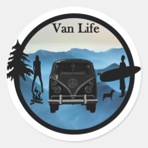 Sticker Rond Vie Van