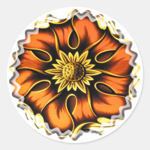 STICKER ROND VIEILLE ANGLETERRE EN VERRE STAINÉ
