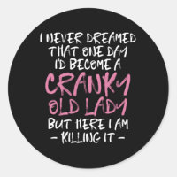 Vieille Dame Cranky En Croissance