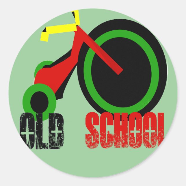 Sticker Rond Vieille École (Devant)
