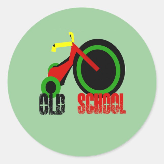 Sticker Rond Vieille École (Devant)