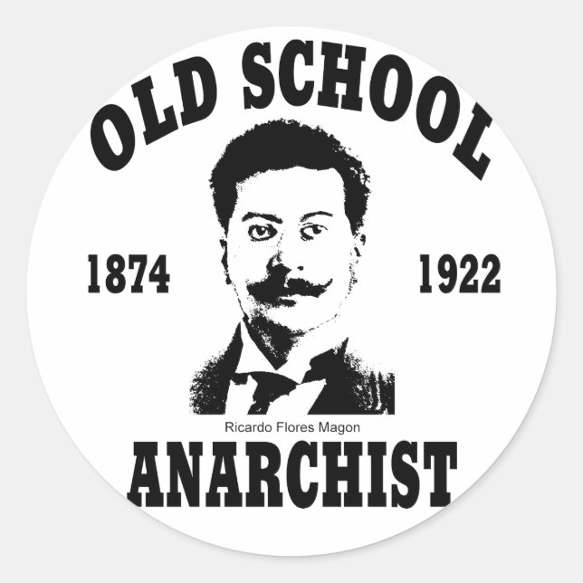 Sticker Rond Vieille école — Ricardo Flores Magón (Devant)