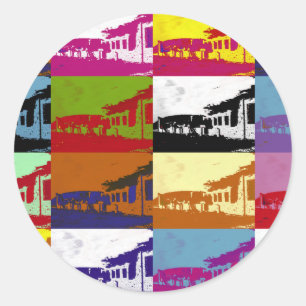 STICKER ROND VIEILLES ALLES