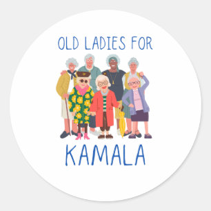 Sticker Rond Vieilles dames pour Kamala
