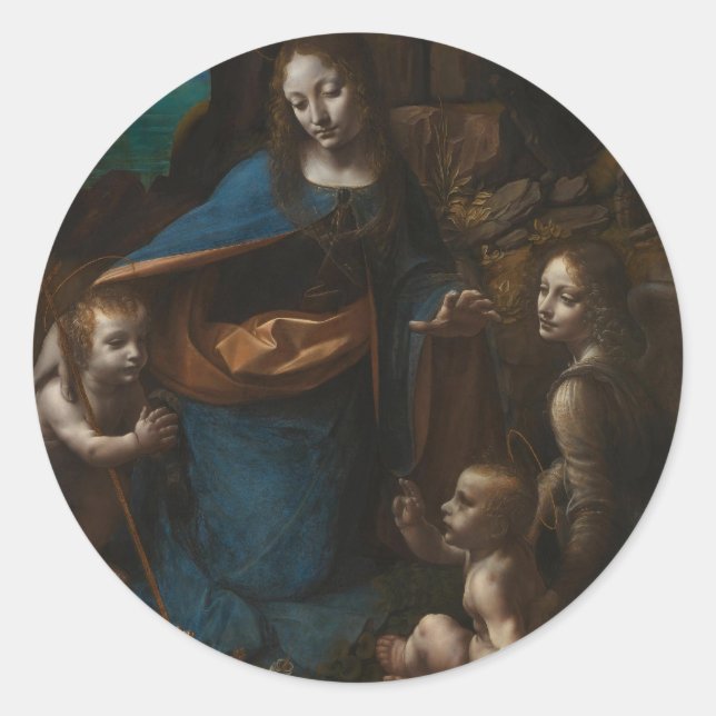 Sticker Rond vierge des rochers (Devant)