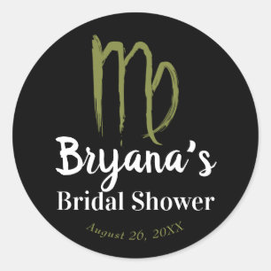 Sticker Rond VIERGE Zodiaque Août Septembre Fête de Mariage