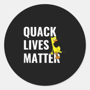 Sticker Rond Vies de coincoin Sauvez le canard mignon Conseils