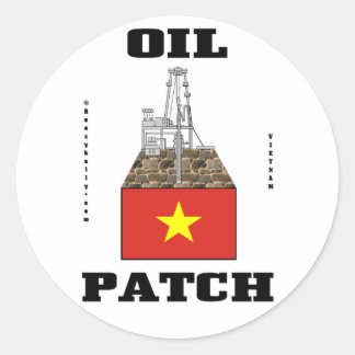 Sticker Rond Viêt Nam Pétrole, Décal huile, Pétrole, Gaz, Cadea