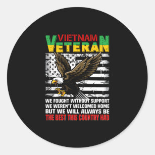 Sticker Rond Vietnam Vétérinaire Nous Serons Toujours Le Meille