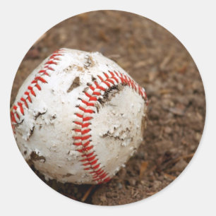 Sticker Rond vieux baseball