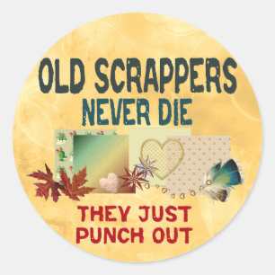 Sticker Rond Vieux gratte-ciels jamais morts