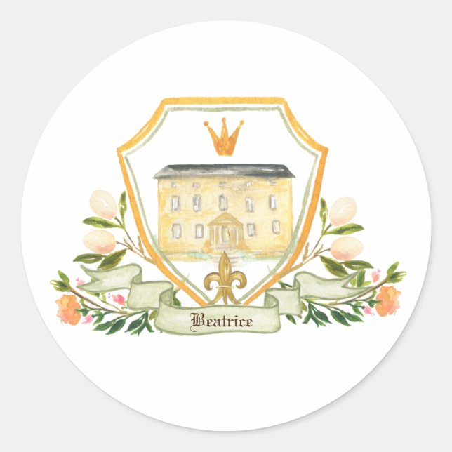 Sticker Rond Vieux Monde Shakespeare | Fairytale (Devant)