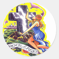 Vieux Rocher De Tatouage De Skool D'Âges