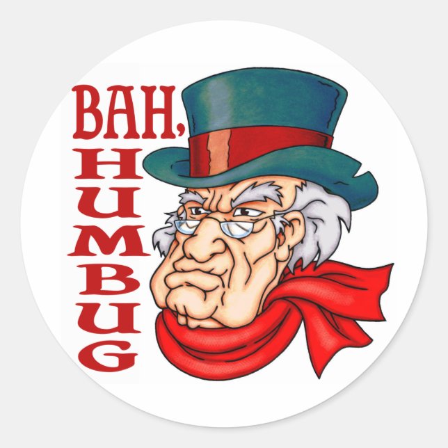 Sticker Rond Vieux Scrooge (Devant)