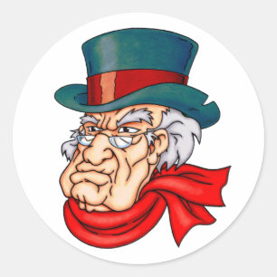 Sticker Rond Vieux Scrooge