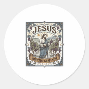 Sticker Rond Vigne de Jésus Vigne de Jésus Vigne de Jésus Vigne