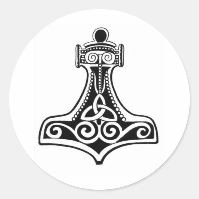Sticker Rond Viking (Devant)