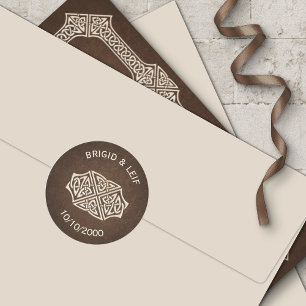 Sticker Rond Viking Celtic Gamer Mariage