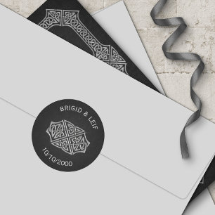 Sticker Rond Viking Celtic Gamer Mariage