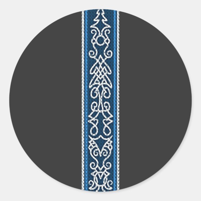Sticker Rond Viking pattern (Devant)