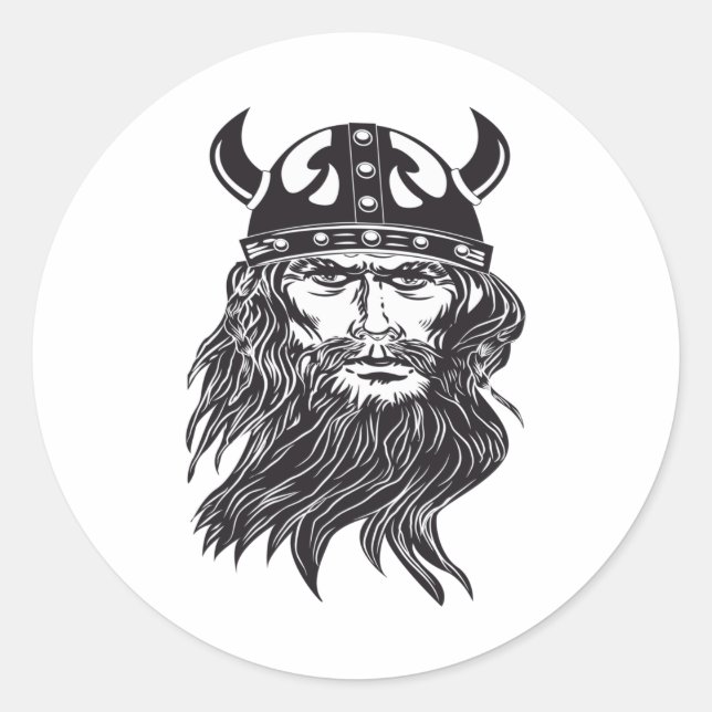 STICKER ROND VIKINGS (Devant)
