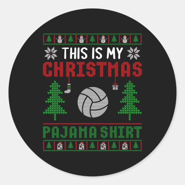 Sticker Rond Vilain Jeu De Noël C'Est Mon Noël (Devant)