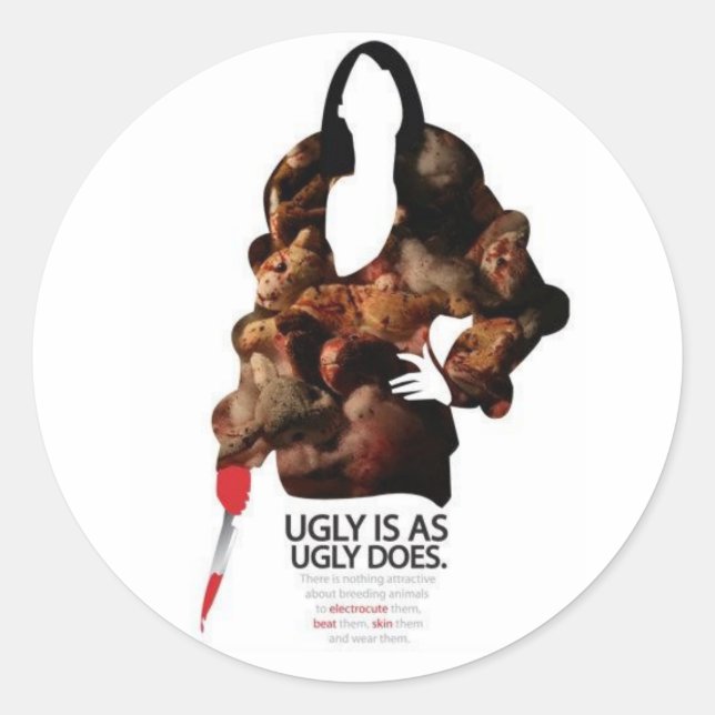 Sticker Rond Vilain, Tout Comme Vilain (Devant)