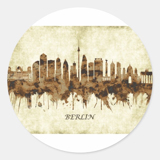 Sticker Rond Ville de Berlin (Devant)