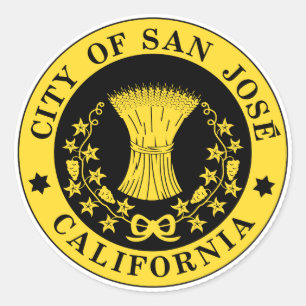 Sticker Rond Ville de San Jose