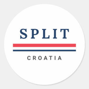 Sticker Rond Ville de Split Croatie