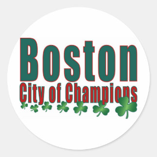 Sticker Rond Ville des champions de Boston