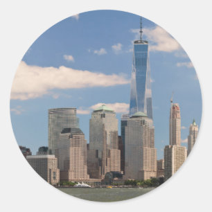 Sticker Rond Ville - NY - Les couleurs d'une ville
