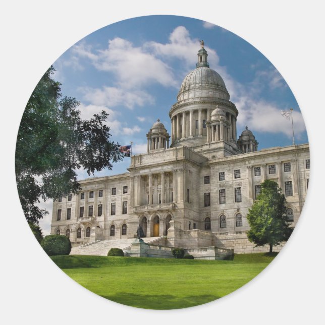Sticker Rond Ville - Providence, RI - La capitale (Devant)