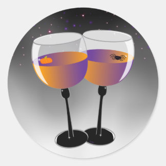 Sticker Rond Vin