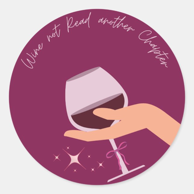 Sticker Rond Vin non lu autre chevalet de chapitre (Devant)