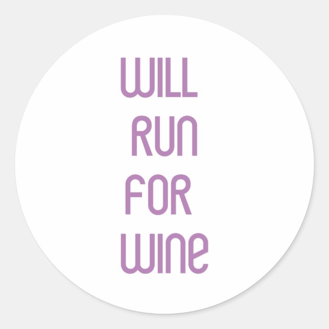 Sticker Rond Vin RunnerChick (Devant)