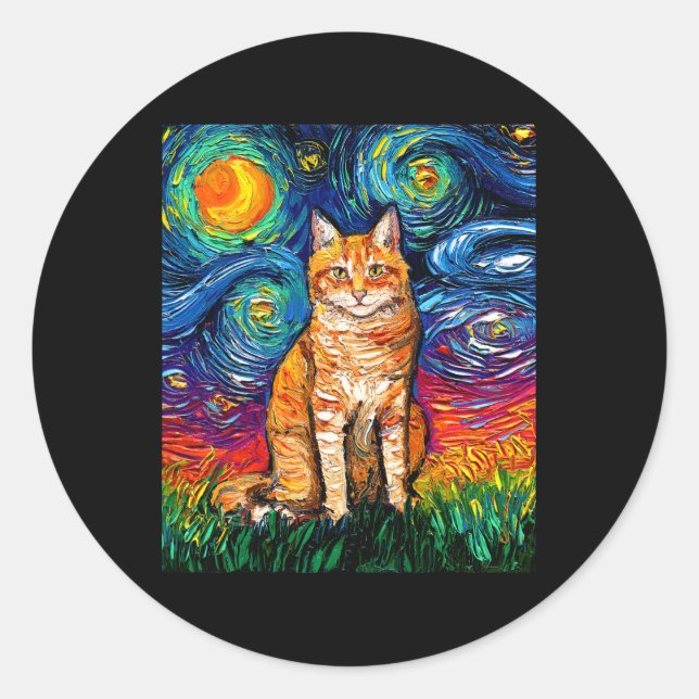 Sticker Rond Vincent Van Gogh (Devant)