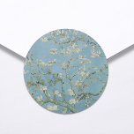 Sticker Rond Vincent Van Gogh Almond Blossom Floral Mariage<br><div class="desc">Sticker Mariage Floral Vincent Van Gogh Almond Blossoms</div>