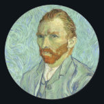 Sticker Rond Vincent Van Gogh Autoportrait Peinture d'art<br><div class="desc">Vincent Van Gogh Self-Portrait Fine Art Painting Les dizaines d'autoportraits de Vincent van Gogh ont été une partie importante de son oeuvre en tant que peintre. Vincent van Gogh a créé de nombreux autoportraits. Il est fort probable que les autoportraits de Van Gogh dépeignent le visage tel qu'il apparaissait dans...</div>