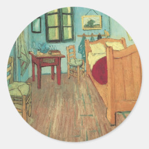 Sticker Rond Vincent van Gogh - Chambre de Vincent à Arles