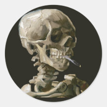 Vincent van Gogh Crâne Brûlant une Cigarette Beaux