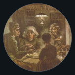 Sticker Rond Vincent van Gogh - Les mangeurs de pommes de terre<br><div class="desc">The Potato Eaters (1885) de Vincent van Gogh est un Post impressionnisme vintage de peinture de la vie quotidienne et est considéré comme l'une des premières grandes oeuvres d'art de van Gogh. Van Gogh a dit qu'il voulait représenter les paysans comme ils étaient vraiment. Il a délibérément choisi des modèles...</div>