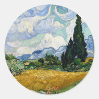Vincent Van Gogh Wheat Field With Cypresses