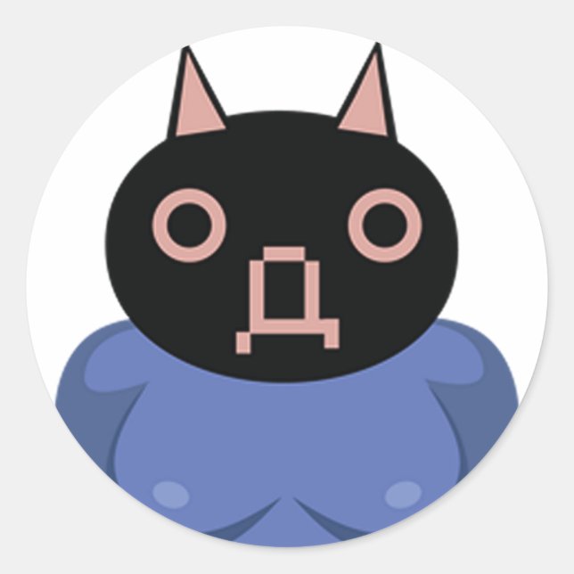 Sticker Rond Vinesauce Ralph Bluetawn (Devant)