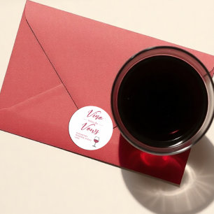 Sticker Rond Vino Before The Vows Enterrement de Vie de Jeune F