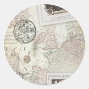 Sticker Rond Vintage