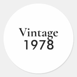 Sticker Rond Vintage 78 chapitre 47
