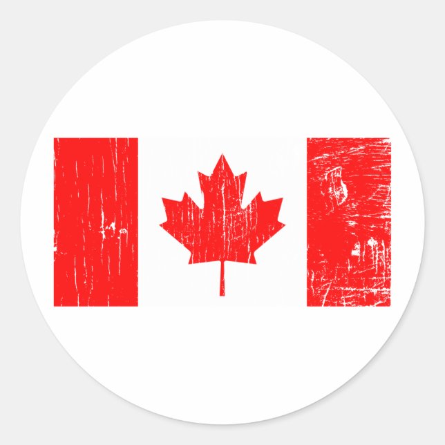 Sticker Rond Vintage Canada (Devant)
