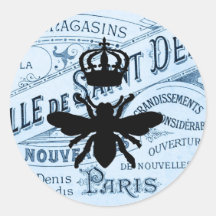 Vintage Chic Paris Ephemera Reine Bee Silhouette