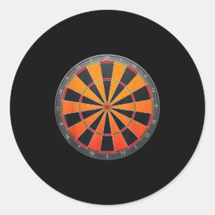 Sticker Rond Vintage Darts Board Pub Darts Champion Funny Sayin